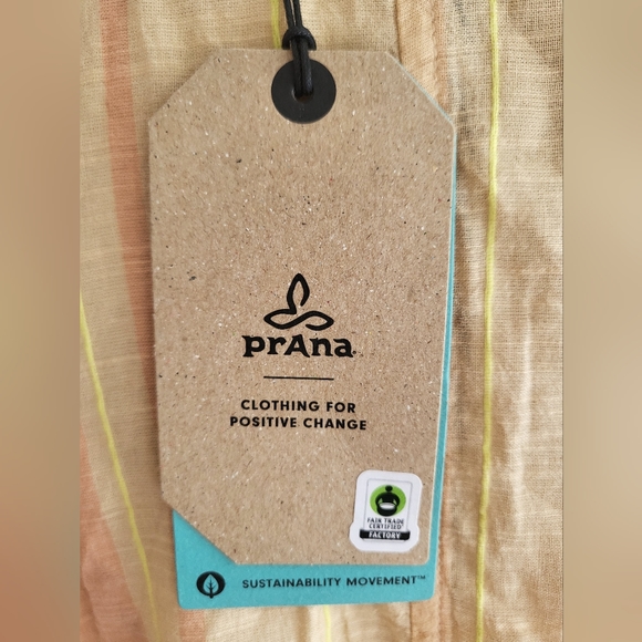 NWT prAna Marina Bay Tunic Sunset Peach Cover-Up size M - Picture 9 of 11